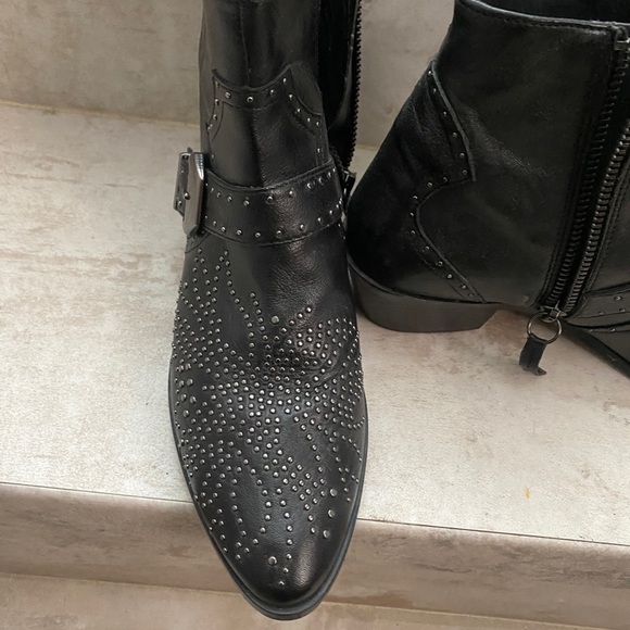 Zara black studded ankle booties - Picture 2 of 6